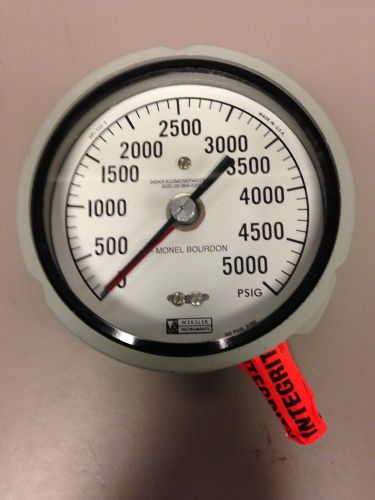 Weksler 5000 psig vacuum gauge k monel bourdon sa23 3pvflwax for sale