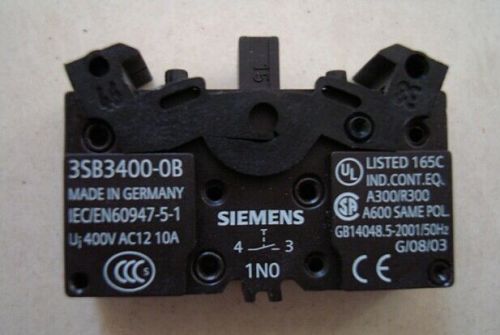 New Siemens 3SB3400-0B Contact Block 3SB34000B