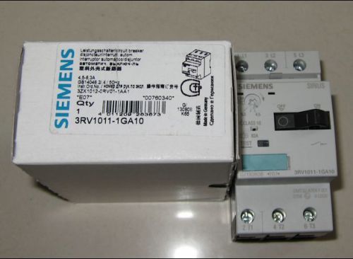 1PCS NEW Siemens motor protection circuit breaker 3RV1011-1GA10