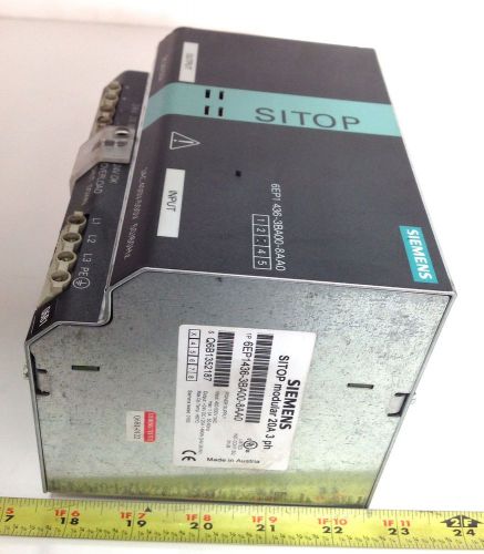 Siemens sitop modular 3ac 400-500v power supply 6ep1 436-3ba00-baa0 for sale