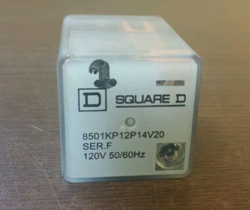 Square D Relay 8501KP12P14V20 Ser. F 120V 50/60Hz