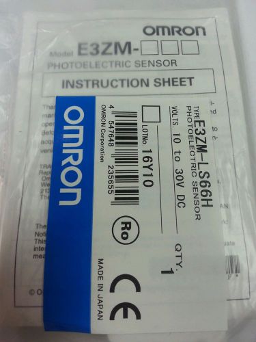 OMRON E3ZM-LS66H PHOTOELECTRIC SENSOR 10 to 30 V DC * NEW*