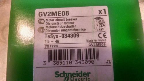 New GV2ME08 Schneider Telemecanique Square D Contactor
