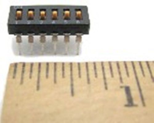 Omron A6D-6 Dip Switch w/Raised Actuators IP64 Rated