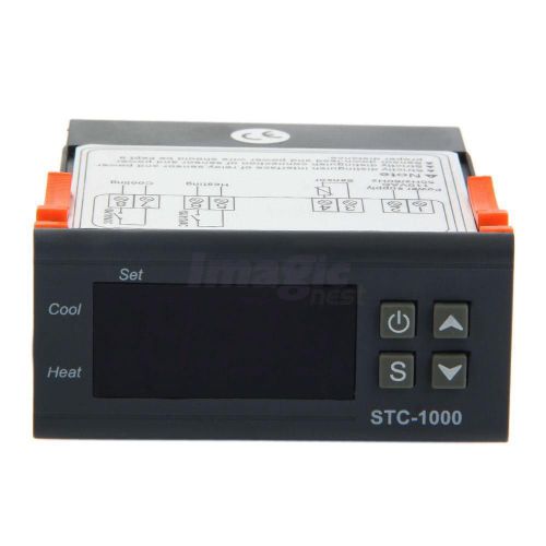 STC-1000 110V Digital LED Display Temperature Controller Universal Black