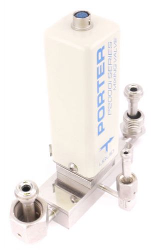Porter p2000i-mv003 male/female vcr port miniature liquid flow mixing valve for sale