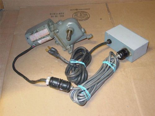 GEARMOTOR - RIGHT HAND GEARMOTOR - MODEL 2Z800 - 1/15 HP - W, SWITCH &amp; CABLE