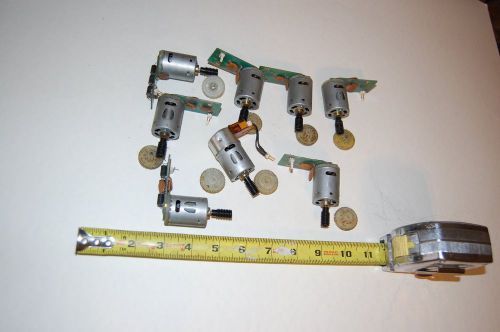 miniature dc permanent magnet motor lot with worm gear and sprocket 8 pcs.