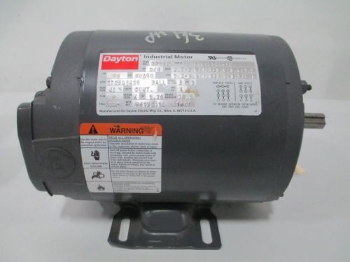 NEW DAYTON 3N042L AC 3/4HP 208-230/460V-AC 1725RPM 56 3PH ELECTRIC MOTOR D264635