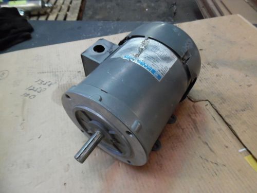 Marathon electric motor, 1 hp, rpm 3450, volts 208-230/460, fr 56c-5, used for sale