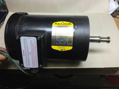 1 1/2 hp baldor electric motor  3 phase tefc 208-230/460 volt 3450 rpm for sale