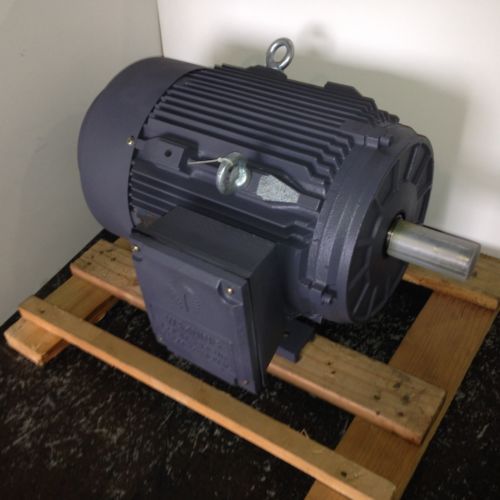 10 hp 3600 rpm tefc 208/230/460 volts techtop 215t cast iron motor new surplus for sale