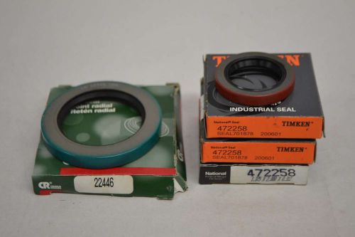 LOT 4 NEW TIMKEN ASSORTED 472258 22446 SHAFT OIL SEAL D354594