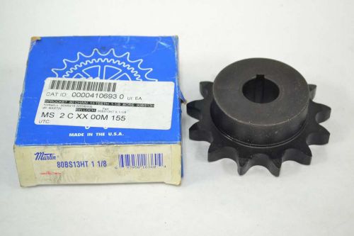 NEW MARTIN 80BS13HT 1 1/8 BORE CHAIN SINGLE ROW 1-1/8 IN SPROCKET B350418