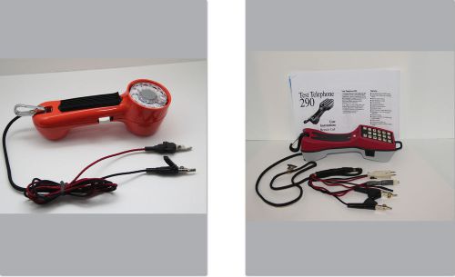New western electric 1013b orange butt set linemans rotary dial line tester 1980 for sale