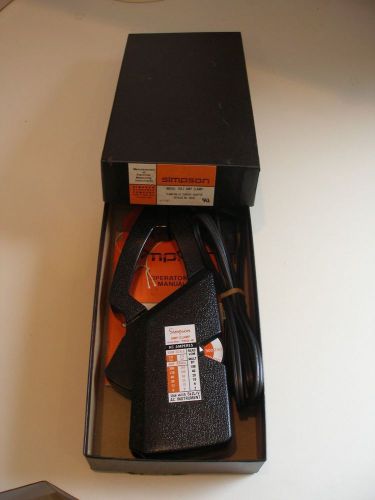 Simpson amp clamp model 150-2  with leads and manual for sale