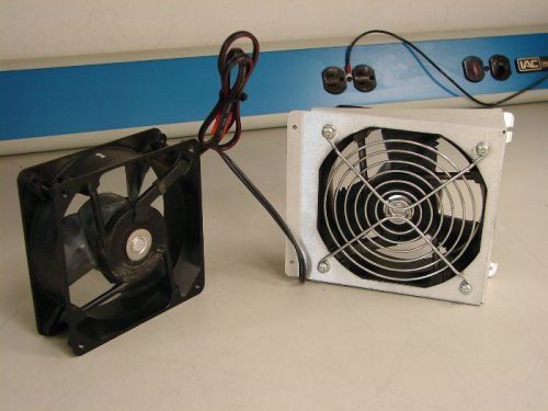 HP 16500B Side &amp; Rear Fans Pair W/Connector TESTED