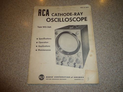 RCA WO-56A Cathode-Ray Oscilloscope Manual