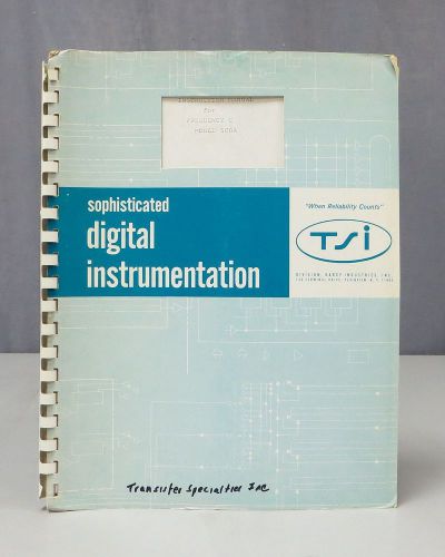 Transistor specialties tsi frequency c model 500a instruction manual for sale