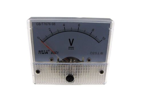 DC 10V Analog Needle Panel DC Voltage Voltmeter  85C1