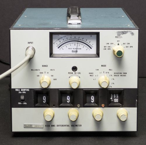 Fluke 931b true rms differential voltmeter for sale