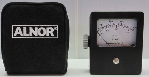 ALNOR VELOMETER JR AIR VELOCITY METER / 0 TO 800 FPM WITH POUCH