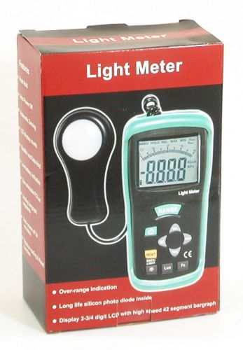 DT-1308 400K LUX 40K FC Digital LCD Light Meter foot-candle Luxmeter Tester NEW