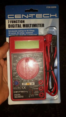 7 function Digital Multimeter. Accurate readings for DC, AC voltage. DC Current