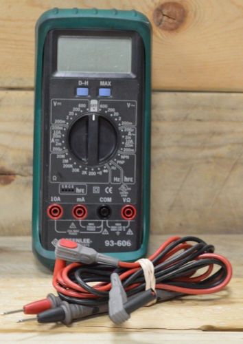 GREENLEE 93-606  Digital Multi Meter Voltage Tester Electrician