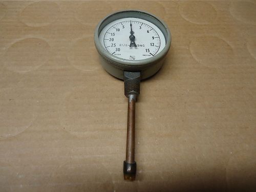 Vintage ashcroft usa 2 1/2 - 1009 nc / vacuum to 30 &amp; psi gauge to 15 for sale