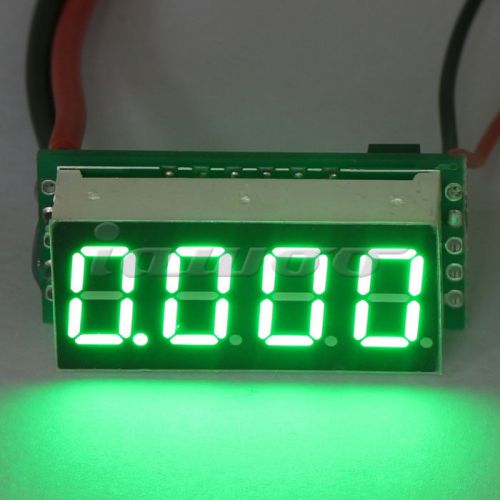 DC 0-9.999A Ammeter Current Panel Meter 0.36&#034; Green 4 Digit LED Display