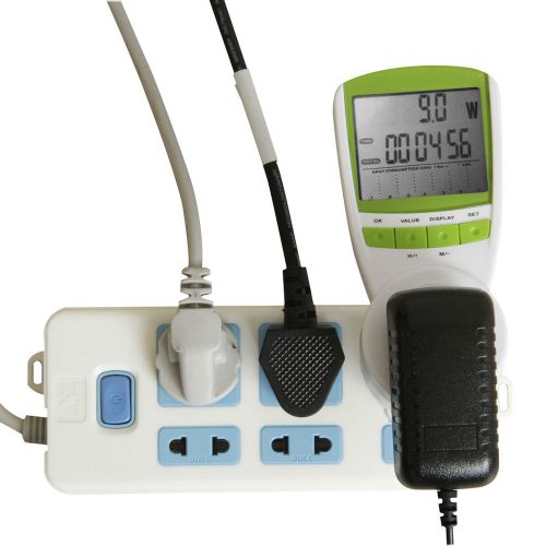 LCD Power Energy Meter Watt Voltage Volt kWh Monitor Analyzer Electricity Plug