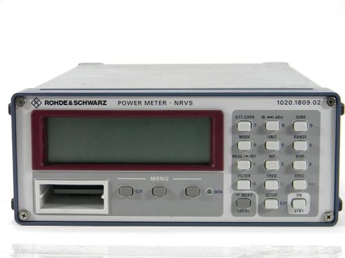 Rohde &amp; schwarz nrvs 40 ghz power meter - 30 day warranty for sale