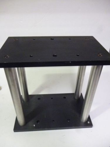 Newport optical raised 6”x10” platform,10” height w/stainless steel rods    l461 for sale