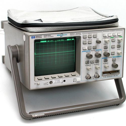 Hp 54645d mixed signal oscilloscope 100mhz 200msa/s mso w/ agilent 54652b rs-232 for sale