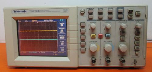 Tektronix tds2012 tds 2012 100 mhz 1 gs/s 2 ch. digital storage oscilloscope for sale