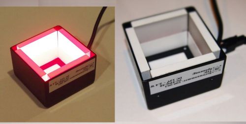 Red LED Square Light Illuminator 48mm X 48mm X 30mm, DC12V, 2.4W, Germany made