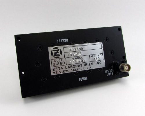 Zeta Laboratories 2123-01 L-Band 40-60GHz (NATO) &amp; 1-2GHz (IEEE) Filter