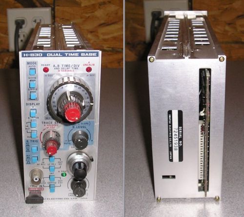 Iwatsu h-830 dual time base oscilloscope plug-in module for sale