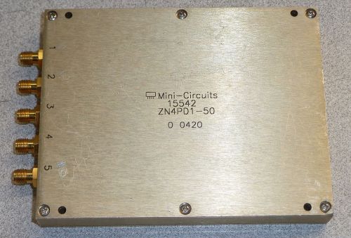 Mini Circuits RF Power Splitter ZN4PD1-50  4  way inventory 300