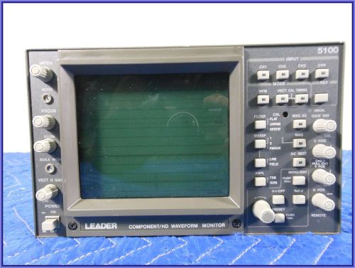 Leader 5100 component hd waveform monitor - free shipping in the us!!! for sale