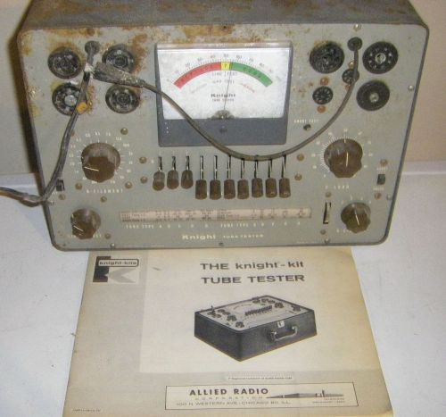 KNIGHT-KIT  TUBE TESTER POWERS UP