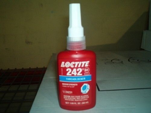 (1)Loctite 242 Blue Medium Strength Threadlocker Adhesive.1.69fl.oz