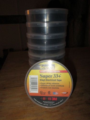 Scotch 33+ BLACK Vinyl Electrical Tape qty 9