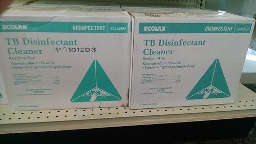Ecolab tb disinfectant cleaner rtu, case of 12 quarts for sale
