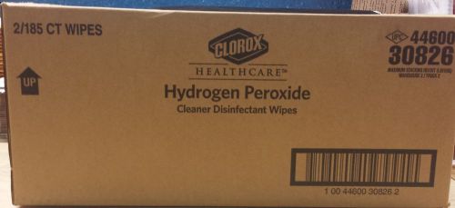Clorox Healthcare Hydrogen Peroxide Disinfectant Wipes 2/185 Count 30826
