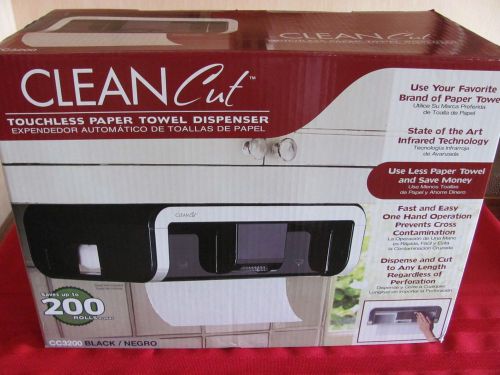 CleanCut Clean Touchless Paper Towel Dispenser Black
