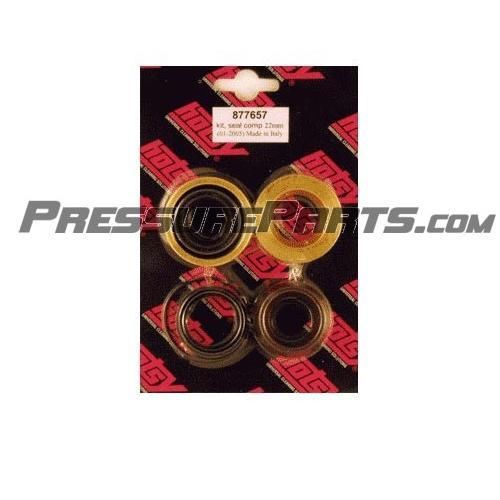 Hotsy pump complete seal kit - 22mm 3 cylinder -w/ brass hotsy / hawk # 877657 for sale