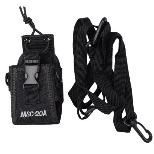 Walkie talkie radio holder pouch case shoulder strap for baofeng kenwood msc-20a for sale
