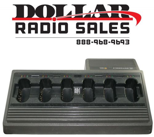 Used Motorola NTN4796 6 Bank Gang Charger for SABER I II III Astro Radios 